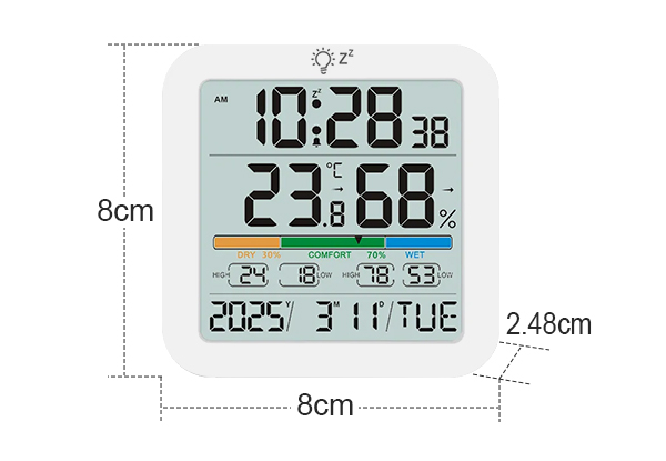 Desktop Digital Thermometer with Alarm Clock