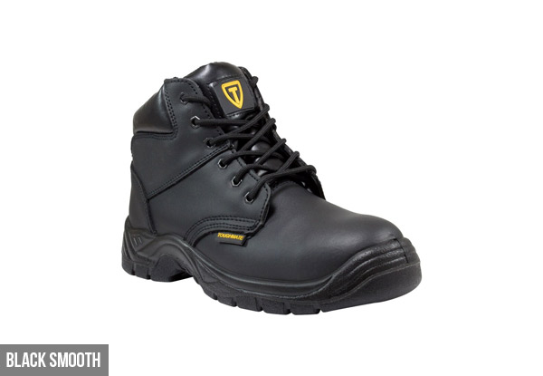 Tough Mate Lace-Up Steel Cap Leather Work Boots - Two Colours Available