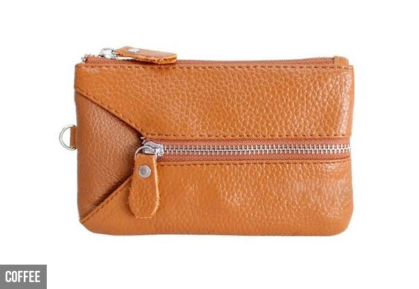 Leather Look Zippered Wallet - Ten Colours Available with Free Delivery