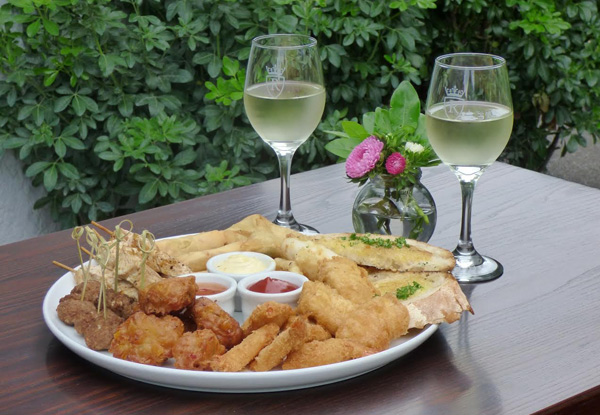 Sharing Platter & Two Glasses of House Wine - Option for Two Platters & Four Glasses of Wine