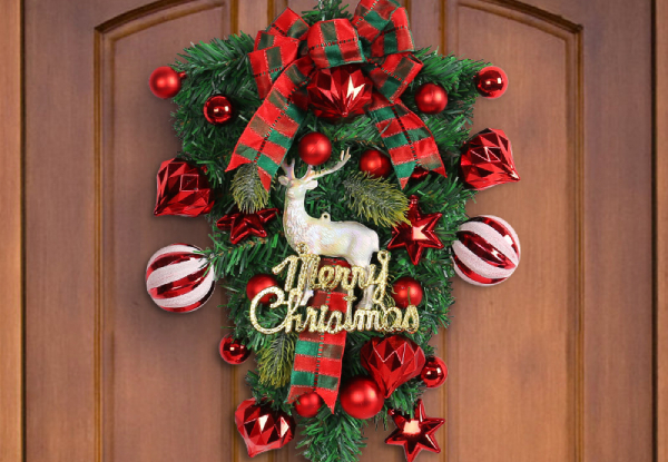 Christmas Elk Wreath Decoration