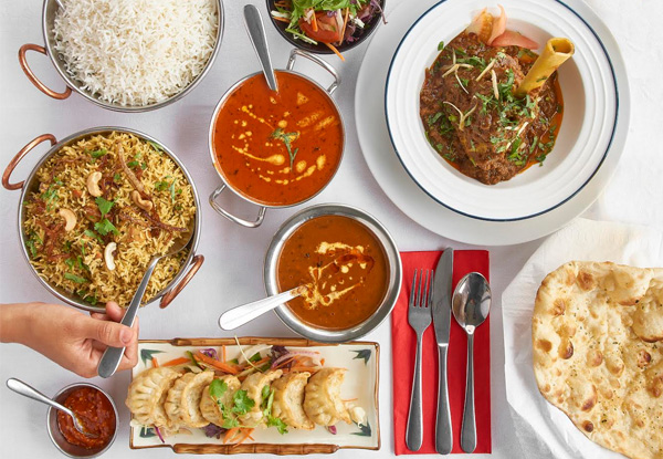 $30 Indian Dinner Dining Voucher - Valid Six Days a Week