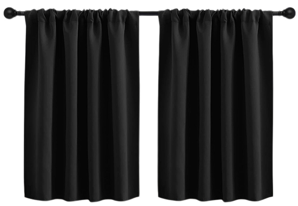 Two-Panel Tier Window Curtain - Available in Three Colours