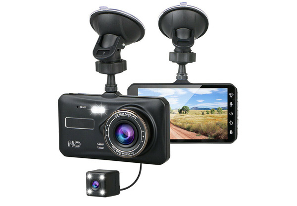 Front & Rear Night Vision Touch HD Car Camera
