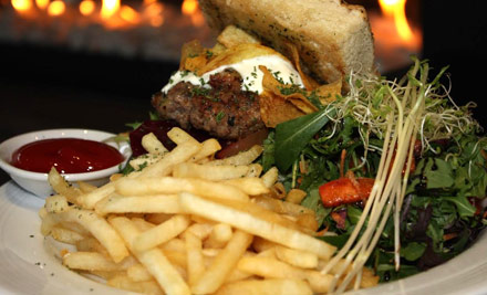 $25 for Two Gourmet Burger Meals incl. Drink, Fries & Salad (value up to $64.80)
