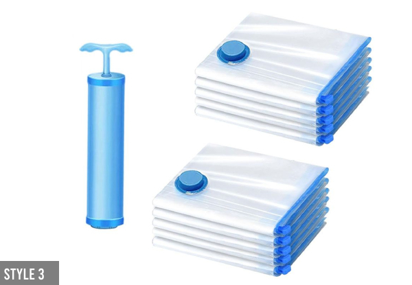 Vacuum Compression Storage Bags - Three Styles Available