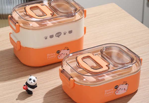 Single-Layer Stainless Steel Lunch Box - Three-Colours Available & Option for Double-Layer