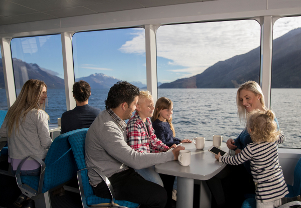 Spirit of Queenstown Scenic Cruise for One incl. Akarua Wine & Gibston Valley Cheese Board - Options for up to Four People