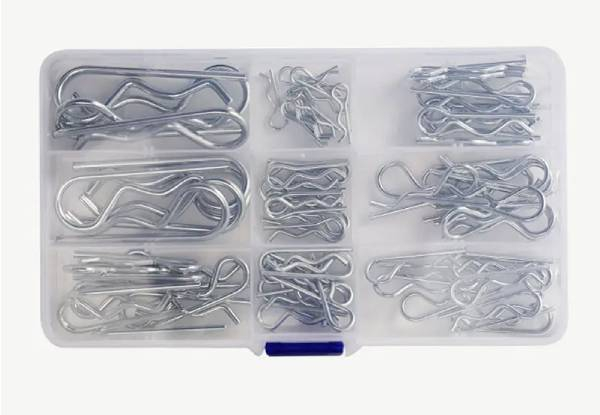 80-Piece Cotter Pin Assortment Kit