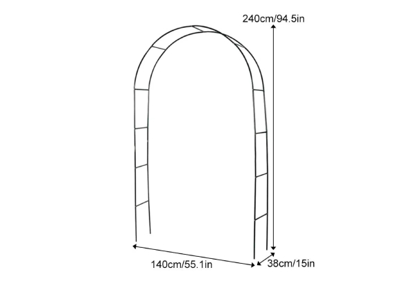 Garden Arbour 240cm Wedding Arch Stand