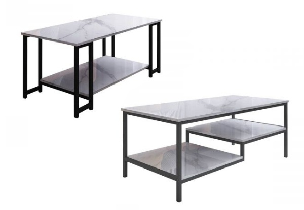 Faux Marble Coffee Table Range- Two Styles Available