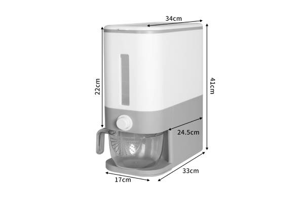 Toque 12L Food Grain Storage Container - Two Colours Available
