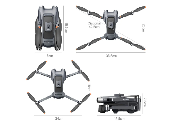 5G WiFi 8K HD Dual Camera Brushless Drone - Two Colours Available