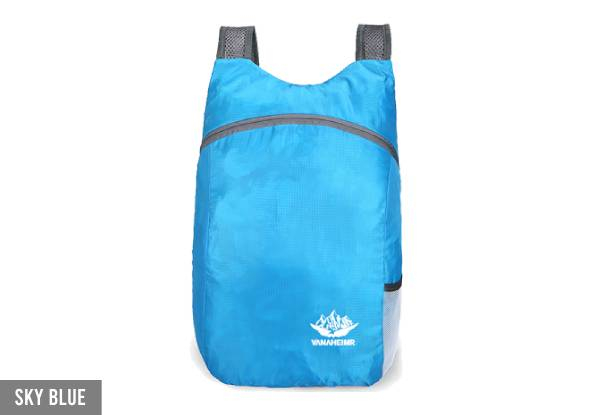 20L Lightweight Foldable Backpack - Eight Colours Available