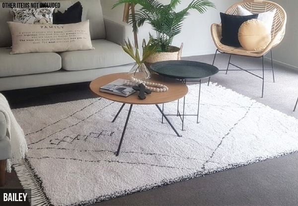 Moroccan Inspired Rug Range - Five Designs Available
