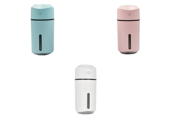 Ultrasonic USB Car Humidifier with Night Light - Three Colours Available