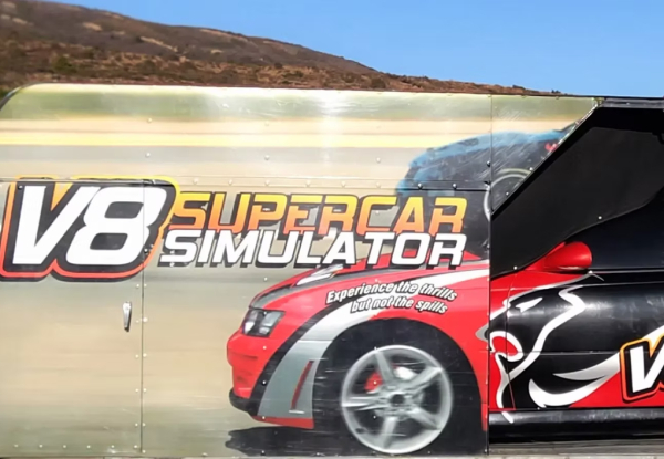 V8 Supercar Simulator Experience - Options for Bathurst or Taupo Tracks, One-Hour V8 Simulator or Stationary Simulator