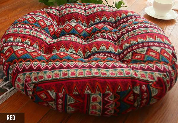 Bohemian Round Seat Cushion - Available in Four Colours & Two Sizes