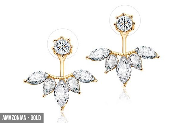 Cubic Zirconia Earrings - Four Styles & Assorted Colours Available with Free Delivery