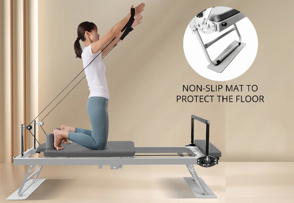 Foldable Pilates Reformer with Headrest - Two Colours Available