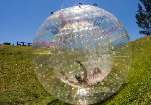 One ZYDRO ZORB Ride for Ages 6 - 17 Years - Option for an Adult or Passes for Both