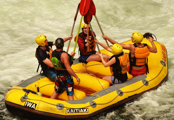 3.5 Hour Kaituna River White Water Rafting Experience incl. Online Photo Pack - Options for Up to 8 People