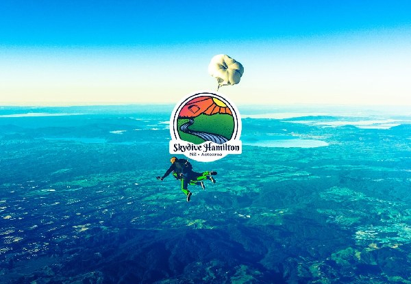 12000ft Skydive Hamilton Package Overlooking Waikato River for Two People - Option for Four People & Option on the Day to Add Voucher Towards a Camera Package - Valid Saturdays & Sundays Only