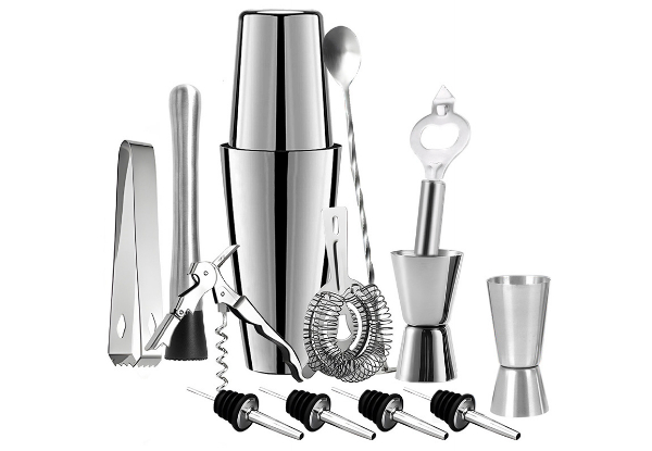 13-Piece Cocktail Shaker Set