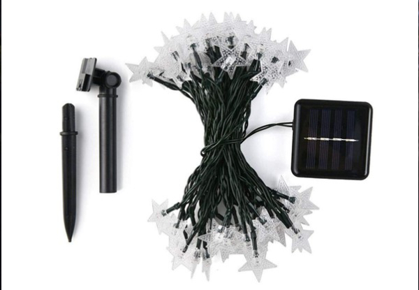 Solar Star String Lights - Three Sizes Available & Option for Two