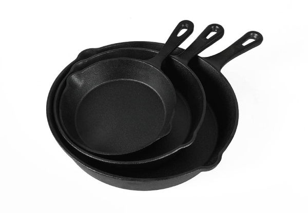 Three-Piece Toque Non-Stick Frying Pan Set