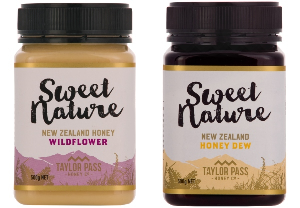 Two Jars of Sweet Nature Honey 500g - Option for Beech Honeydew or Wild Flower