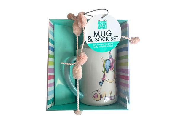 Unicorn Mug & Sock Set