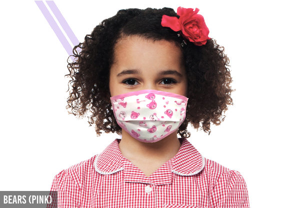 Three-Pack of Re-Useable Good Mask™ Premium Quality Kids Face Masks - Six Styles Available & Options for Mixed-Packs