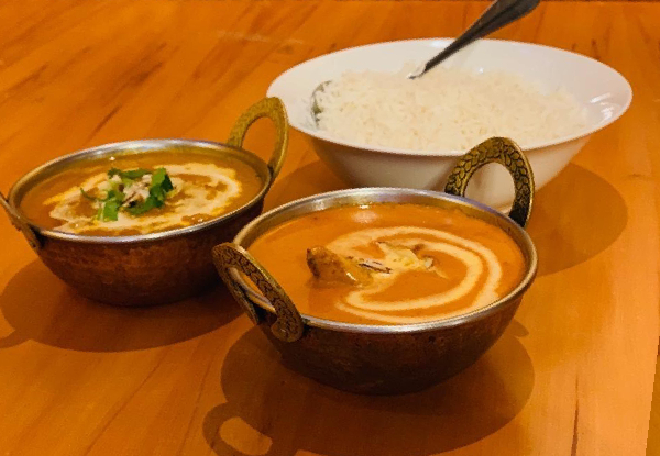Two-Course Authentic Indian Meal for Two People - Option for Four People