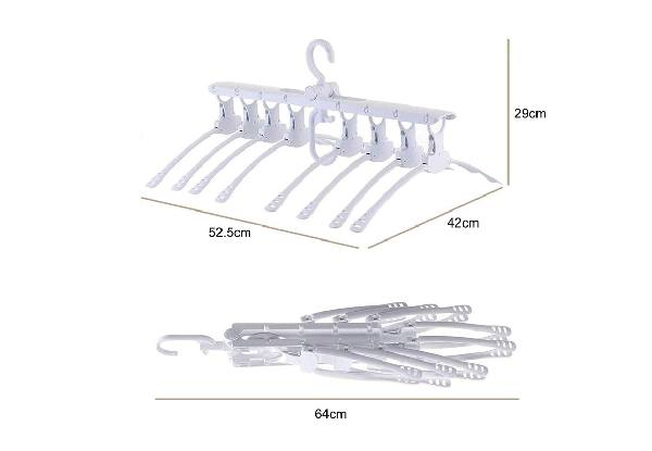 Eight-in-One Foldable & Rotatable Clothes Hanger
