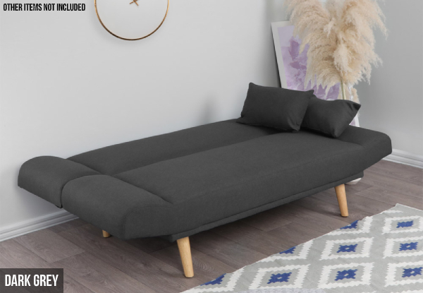 Three-Seater Fold-Out Sofa Bed - Three Colours Available