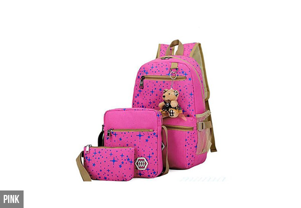 Three-Piece Backpack, Shoulder Bag & Wallet Set with Free Delivery