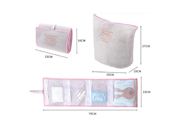 Portable Bath Hanging Mesh Bag Organiser - Available in Six Colours & Two Options