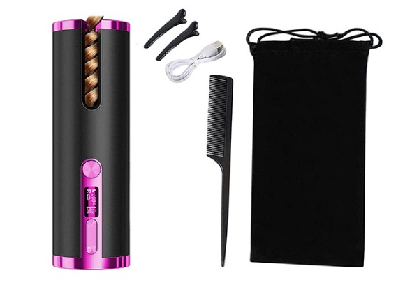 Cordless USB Hair Curler - Four Colours Available