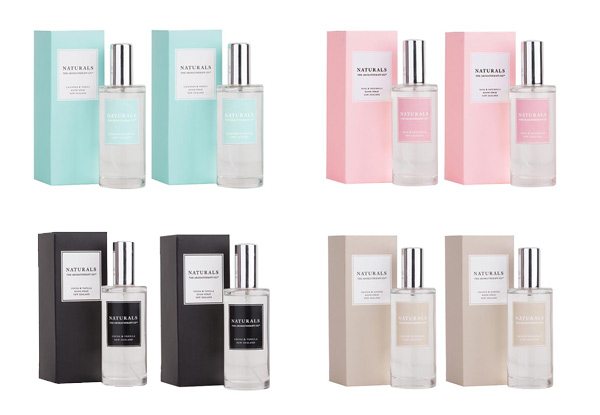Two-Pack of The Aromatherapy Company Naturals Room Spray 100ml - Four Scents Available
