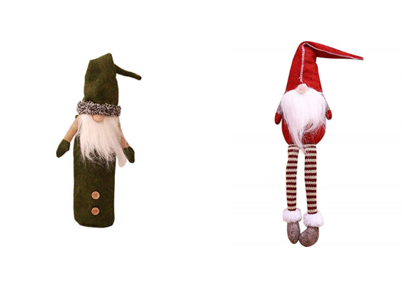 Christmas Santa Decoration Range - Two Options & Three Colours Available