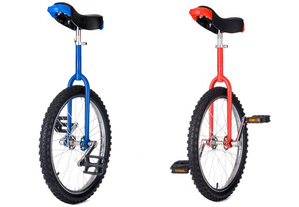 20" Unicycle with Adjustable Seat - Two Colours Available