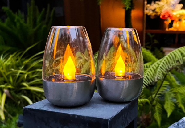 Six-Pack Solar Flameless Candle Tea Light