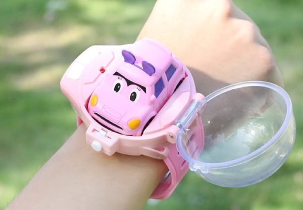 Children's Mini Remote-Control Car Watch - Two Colours Available