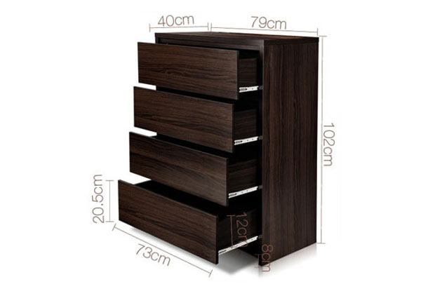 Four-Drawer Handle-Less Exclusive Tallboy