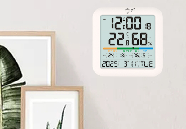 Desktop Digital Thermometer with Alarm Clock