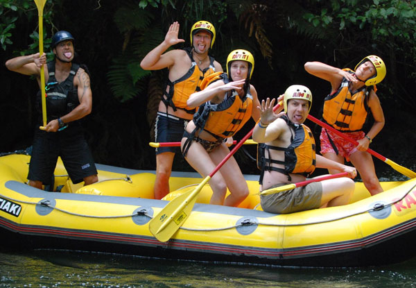 3.5 Hour Kaituna River White Water Rafting Experience incl. Online Photo Pack - Options for Up to 8 People