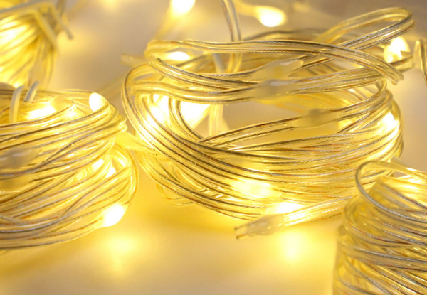 Christmas Solar Topper Star String Light - Available in Three Colours