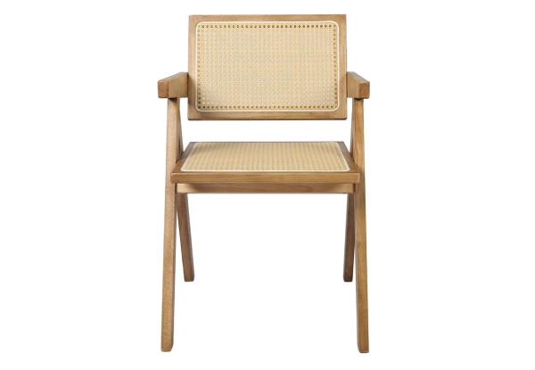 Levede Wood Rattan Dining Chair - Option for Two-Piece