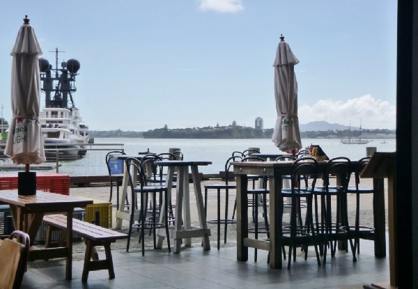 $50 Waterfront Dining Voucher for Two People - Lunch & Dinner Options Available